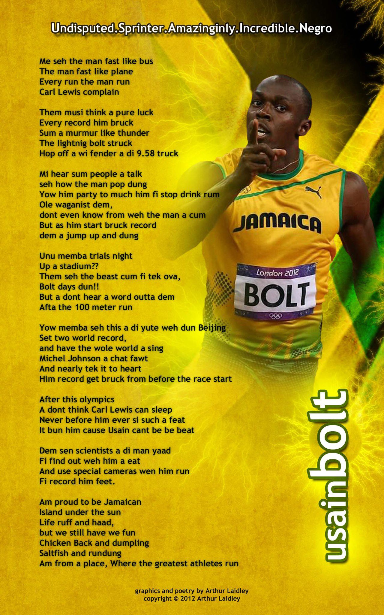 Posted in Uncategorized and tagged Independence Day Jamaica Jamaican Patois life Lifestyle London 2012 love Olympics Pride Sports track and field